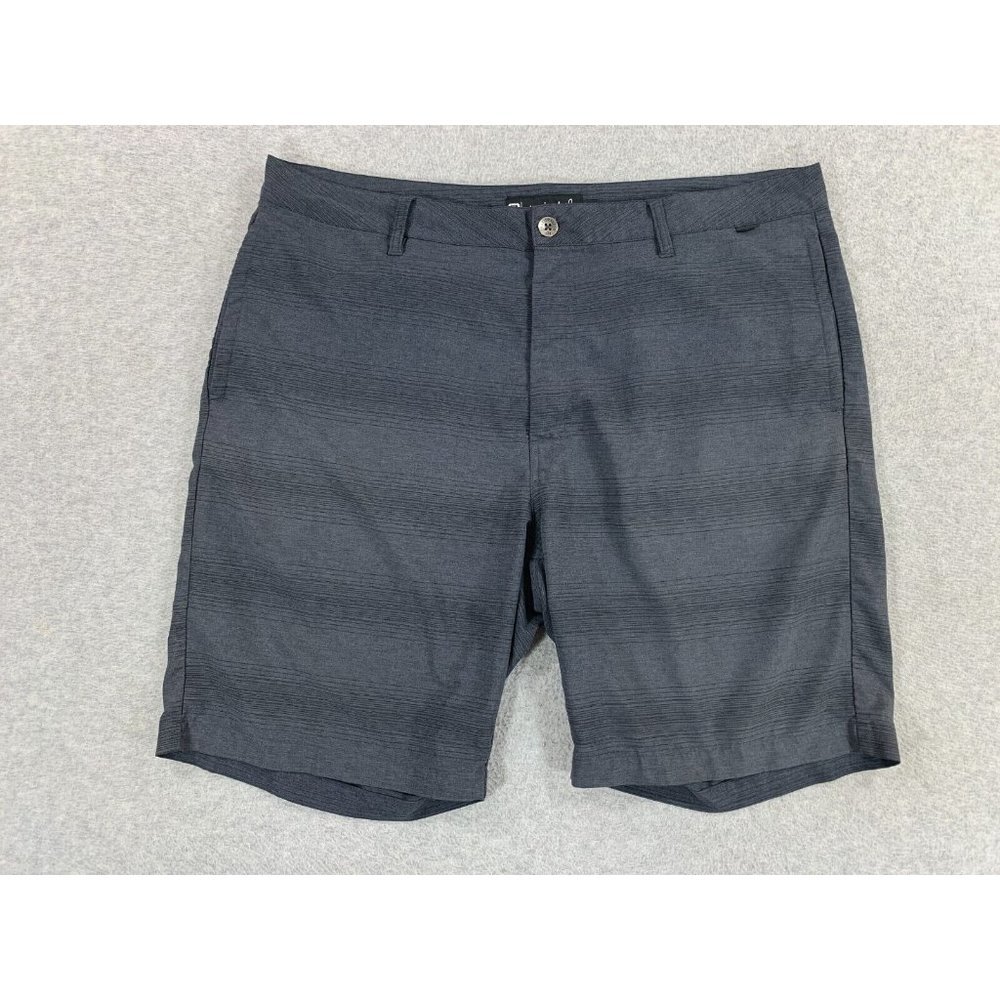 Travis Mathew Poly Blend Flat‎ Front Casual Shorts (Men's 40) Gray